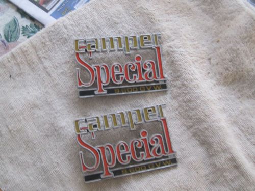 Nos 1978-79-80-81-82 chevrolet camper special 9600 gvw emblems-part no. 361043