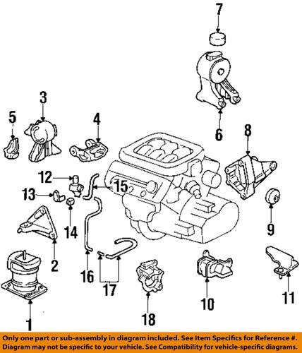 Honda oem 50810s0xa00 engine torque strut mount-rear mount