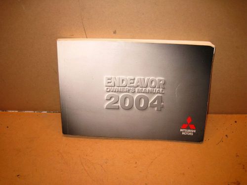 2004 mitsubishi endeavor owner&#039;s manual very nice condition