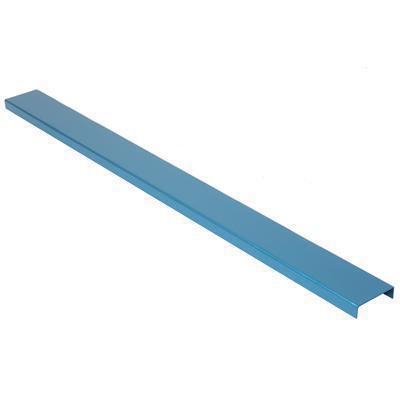 Summit racing radiator trim aluminum blue 30.0" length 2.5" width snap-on ea