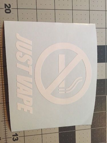 Just vape vinyl decal no smoking sticker sub ohm vapor