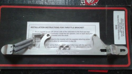 Prp 1002 throttle bracket w/return holley 4150 carb lokar cable