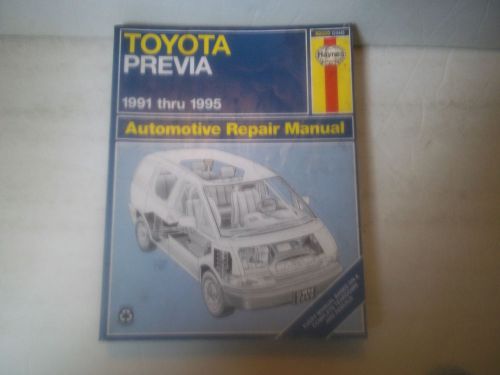 1991-95 toyota previa haynes  repair manual