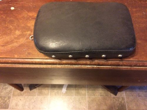 Leather studded passenger pillion pad