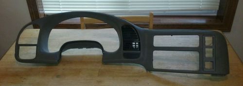 1996-2005 chevy astro van gmc  dash gauge cluster bezel gray bad shape