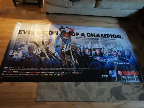 Nos oem yamaha cooper webb championship banner poster vinyl dealer