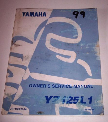 1999 yamaha yz125 owners service manual