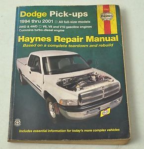 Haynes dodge pick-ups repair manual 1994 - 2001 all full-size models 30041