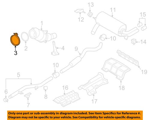 Bmw oem 14-16 428i 2.0l-l4-converter &amp; pipe retainer ring 18307606136