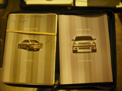 2008   mercury montego owners manual &amp; case