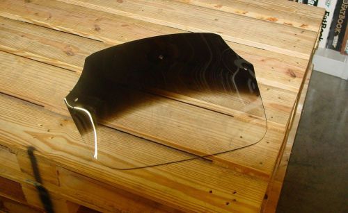 Memphis shades 12 in. gradient black batwing windshield for batwing fairing