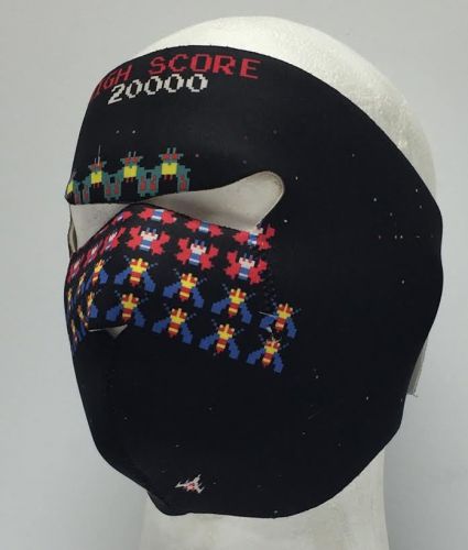 Galaga neoprene ski mask full motorcycle biker face mask reversible new