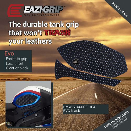 Eazi-grip evo tank grips for bmw s1000rr and hp4, clear or black