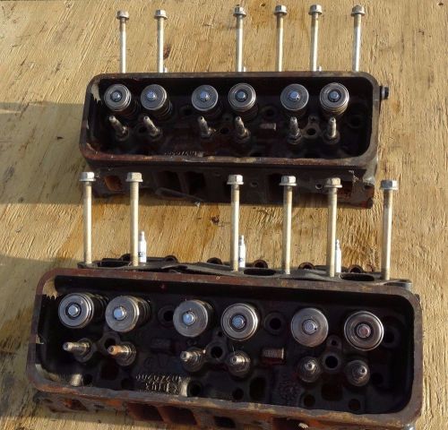 (1) set omc #3850386/3854945 -marine/boat used 4.3 engine cylinder heads - 1992?