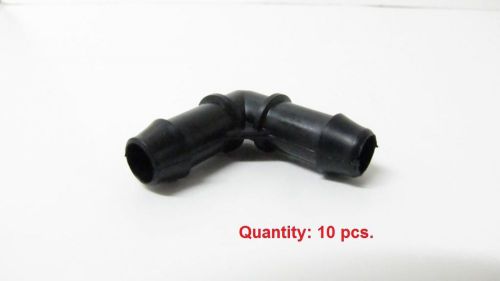 10pcs 10mm 3/8 elbow barb plastic hose tube connection joiner adapter 90 degree