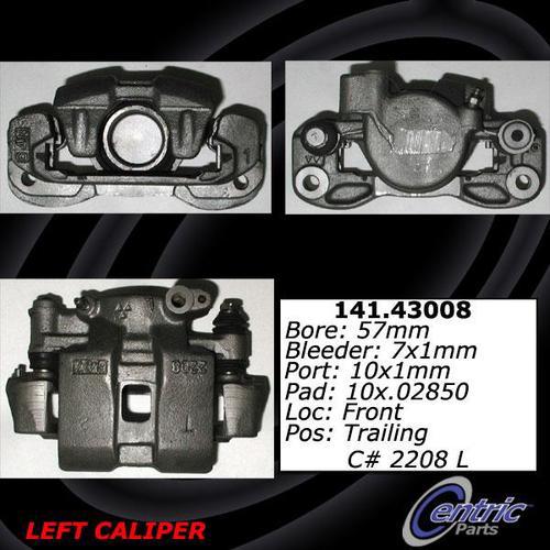 Centric 141.43008 front brake caliper-premium semi-loaded caliper-preferred