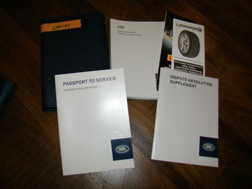 2015 land rover lr2  owners manual with case lan185