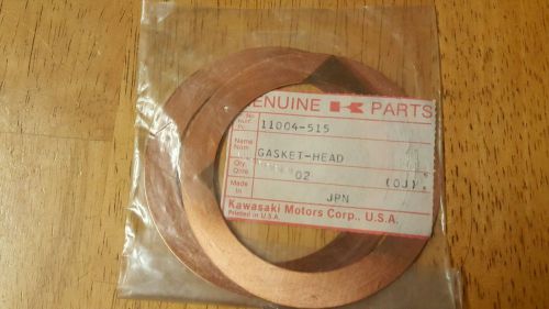 Vintage kawasaki snowmobile cylinder head gaskets quantity 2.  p.n.  11004-515