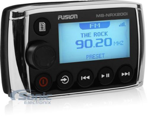 Fusion electronics msnrx200i wired marine remote for msip700i/msav700i/msra205