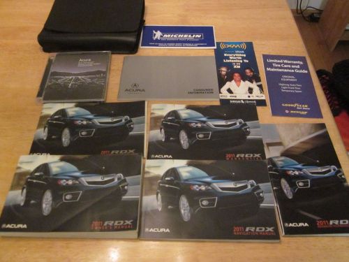 2011 acura rdx owner + navigation manual with case oem owners