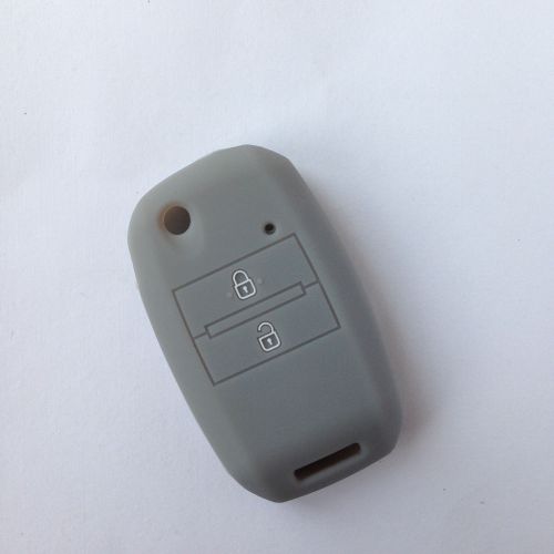 Gray key cover protector fob remote keyless for 2013 2014 kia sorento carens