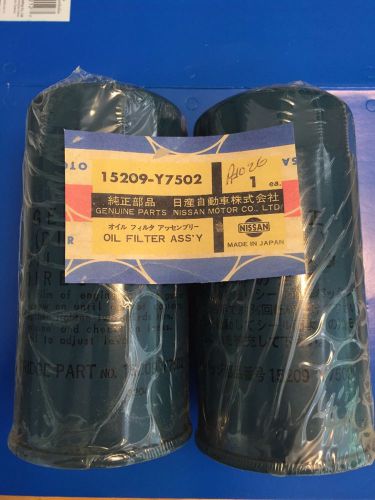 Nisssn dstsun truck oem oil filter 15209-y7502 set of 2