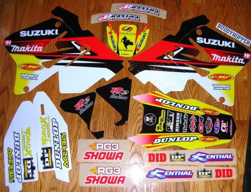 N-style team makita suzuki rm 125 rm 250 graphics kit suzuki (01-08) rm125 rm250