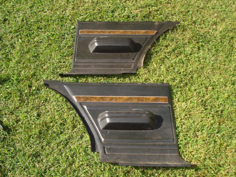 75-79 nova rally ss rear door side panels *delux* 2-door black 76 77 78