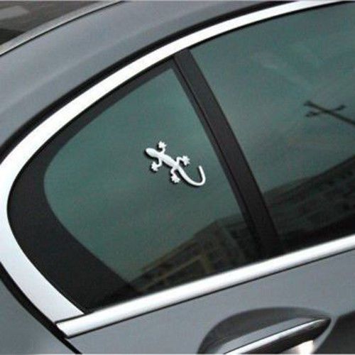 1pc 3d metal lizard emblem decal badge sticker for auto car truck motor decor