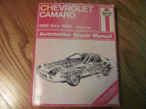 Haynes #24016 (866) chevrolet camaro 1982-92 repair manual,good used condition