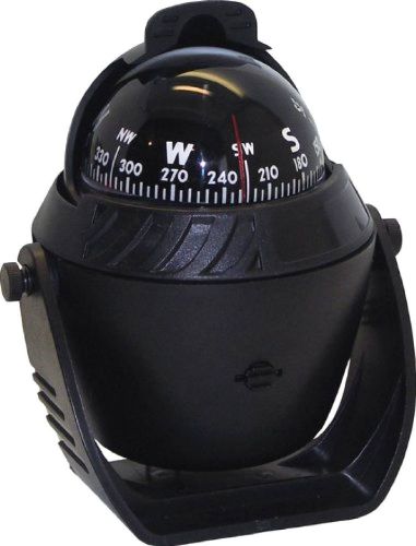 Shoreline illuminated marine compass