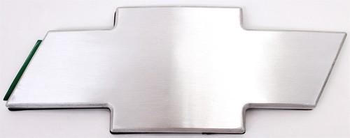 Street scene 950-81072 grille gear emblem billet satin finish bowtie 3 in.