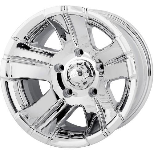 15x8 polished alloy ion style 138 wheels 6x5.5 +25 nissan frontier honda