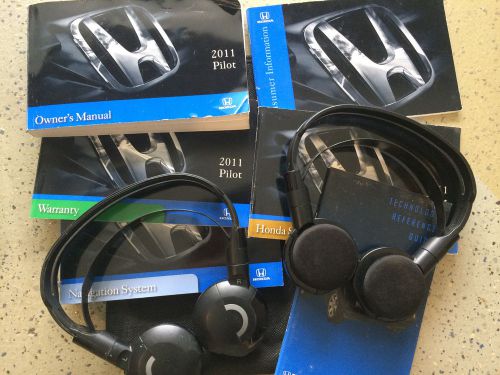 Honda pilot wireless infared oem headphones, and vehicle manuals, 39597-tk8a-a00