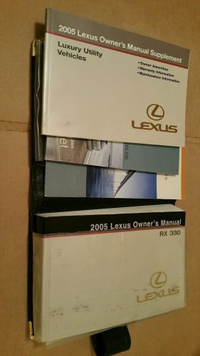 2005 lexus rx 330  owners manual set