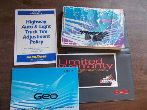 Sell 1997 GEO TRACKER OWNERS MANUAL + MORE L@@K in Schenectady, New