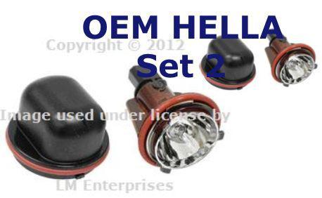 Bmw oem set parking light angel eye bulb x5 e65 e66 745i 750i 760i alpina new