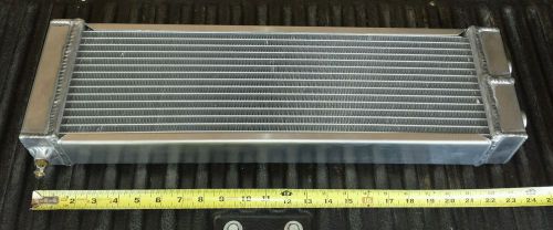Dual pass heat exchanger for water to air intercooler system