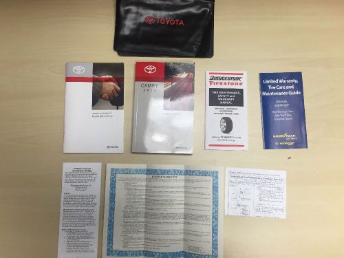 Toyota camry 2013 owners manual book set , in vinyl  case , free shipping