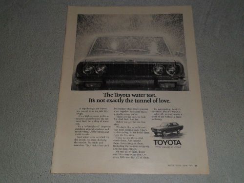 1971 toyota ad / article