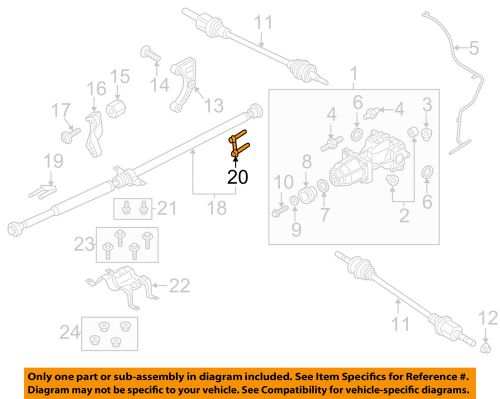 Ford oem axle-rear-drive shaft rear bolt w790063s900