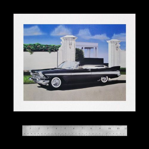 Belvedere fury convertible 1956 1957 1958 1959 318 plymouth: dealer poster print