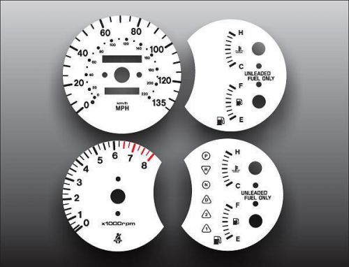 White face gauge kit fits 2000-2001 kia sephia dash instrument cluster 00-01