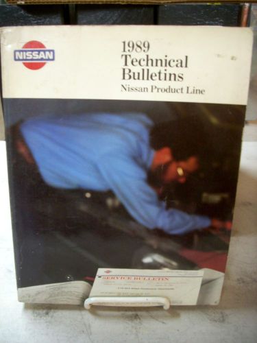 1989 89 nissan technical service shop bulletin manual book