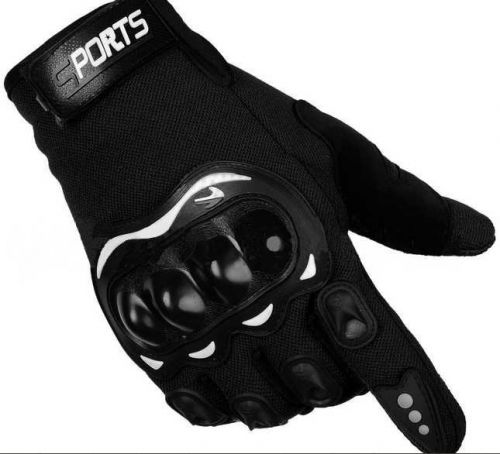 Black #im239 riding racing motorcycle gloves size l