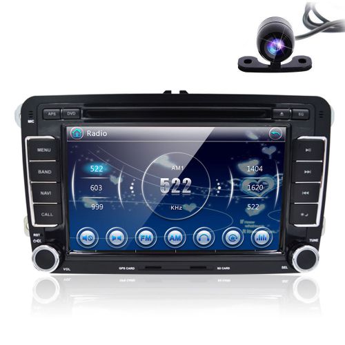 For vw jetta passat tiguan car gps dvd player radio steering wheel canbus+camera