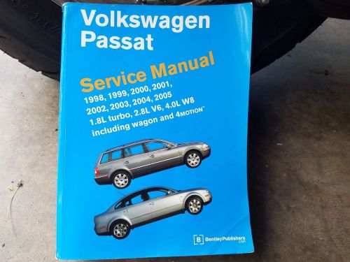 Bentley manual. volkswagen passat 98-05