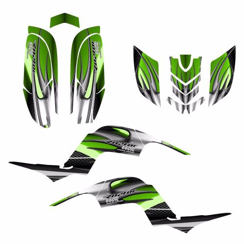 Raptor 660 660r graphics decal sticker kit #1300green tribal