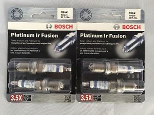 Bosch platinum ir fusion spark plugs 4512 torque 21 ft. lbs. (set of 4)