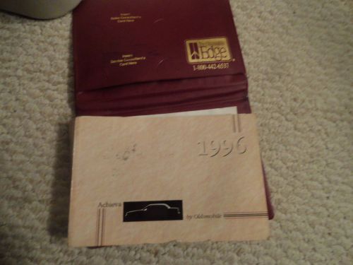 1996 oldsmobile achieva owners manual / 96 achieva owners, free shipping